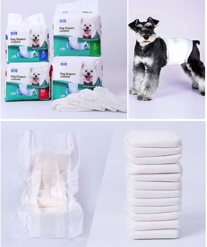 Male Dog Diapers Pad Pet Supplies Urine Removal Pad Belly Band male waist wrap pet nappy