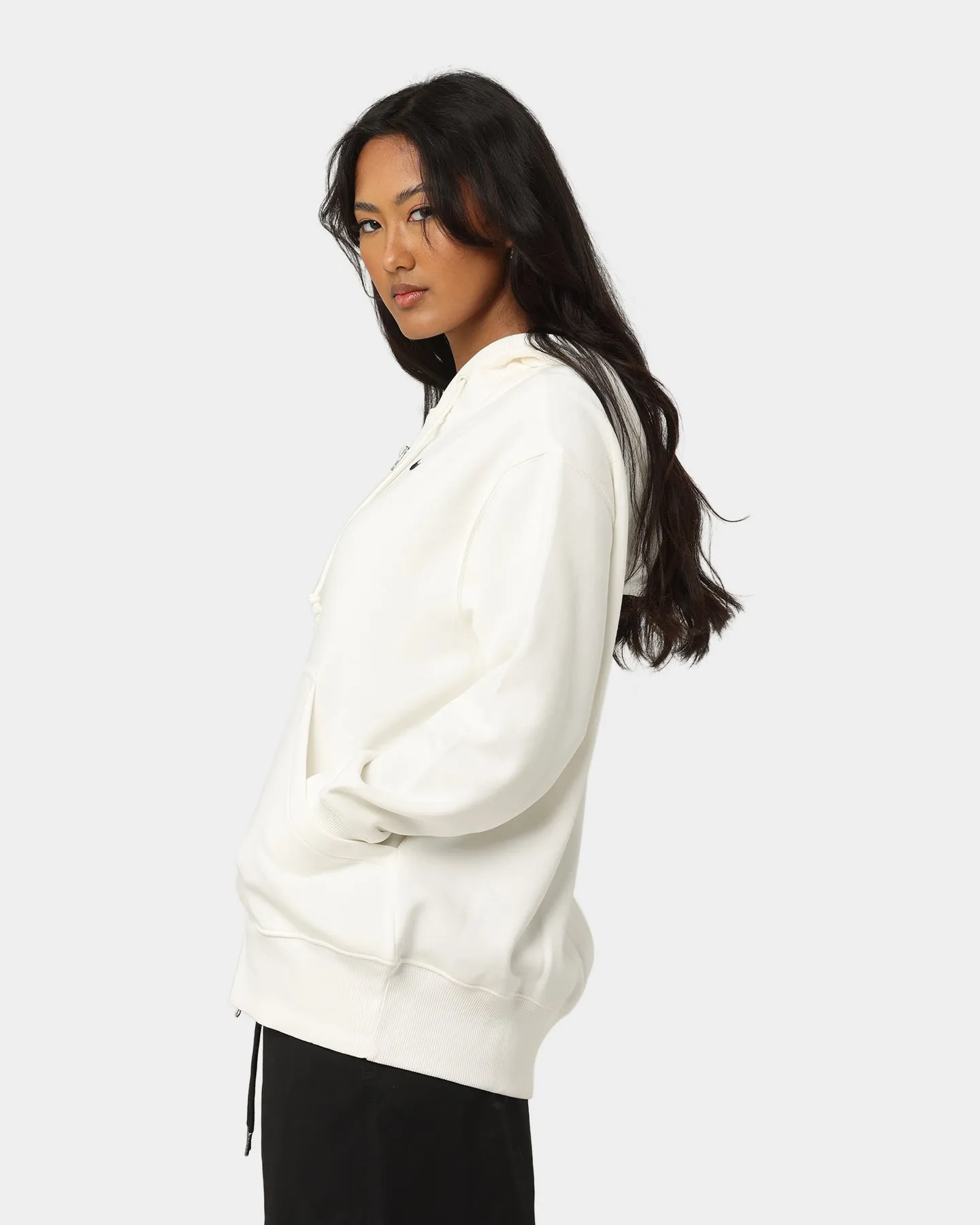 Nike Women's Nike Sportswear Style Fleece Full-Zip Oversized Hoodie Sail/Black