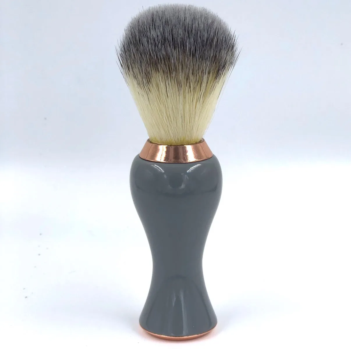 Parker Grey & Rose Gold Synthetic Bristle Shaving Brush