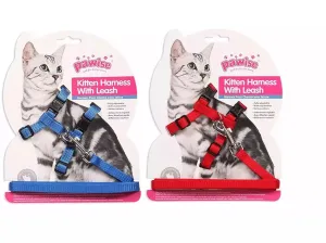 PAWISE Kitten Harness (19-32/27-47cm) W/1.2 Leash- M