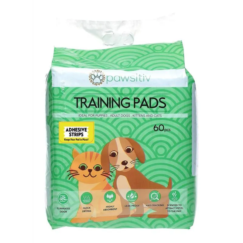 Pawsitiv Training Pads - Unscented - 60 Pcs - 57cm x 56cm