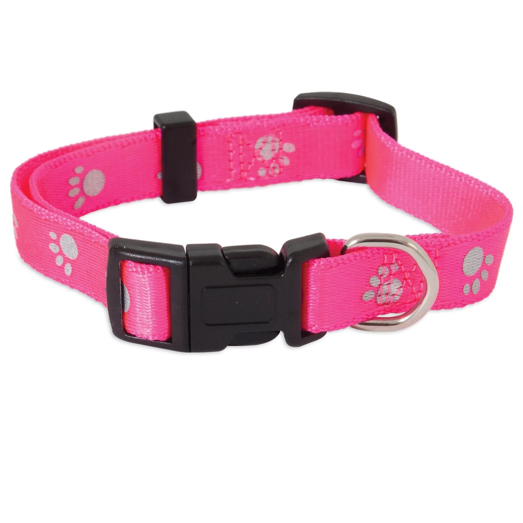 Petmate Reflective Paw Adjustable Dog Collar