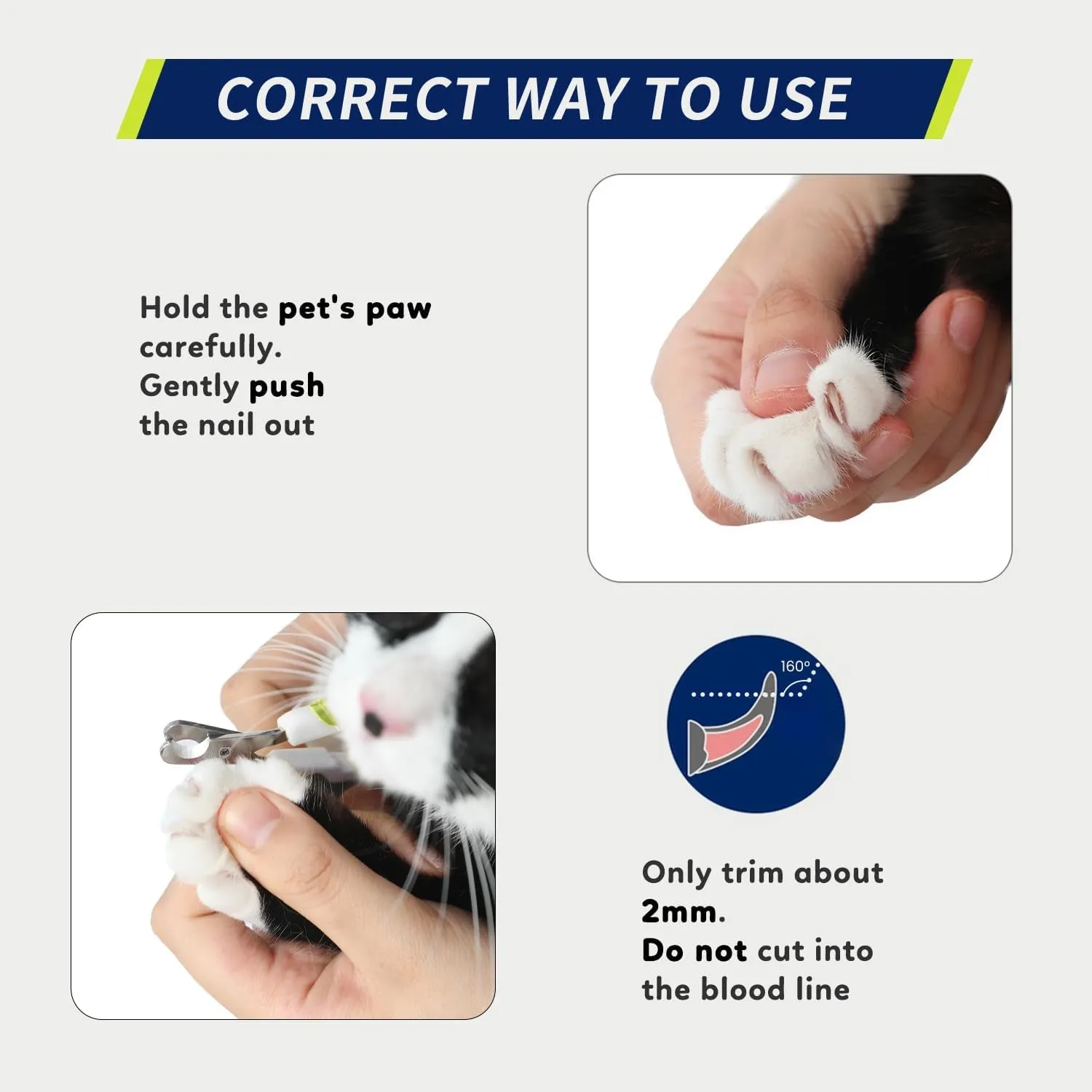 Professional Pet Nail Clippers: Safe Trimmer