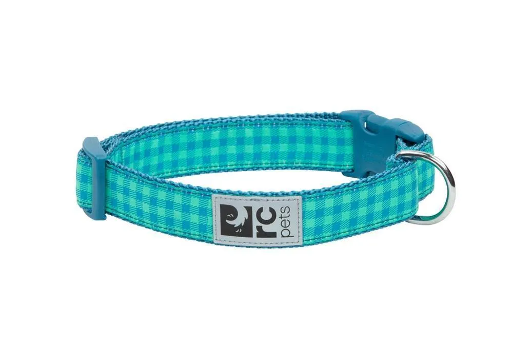 RC Pets Green Gingham Clip Collar - Available in 4 Sizes