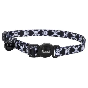 Safe Cat Breakaway Collar - Black Skulls