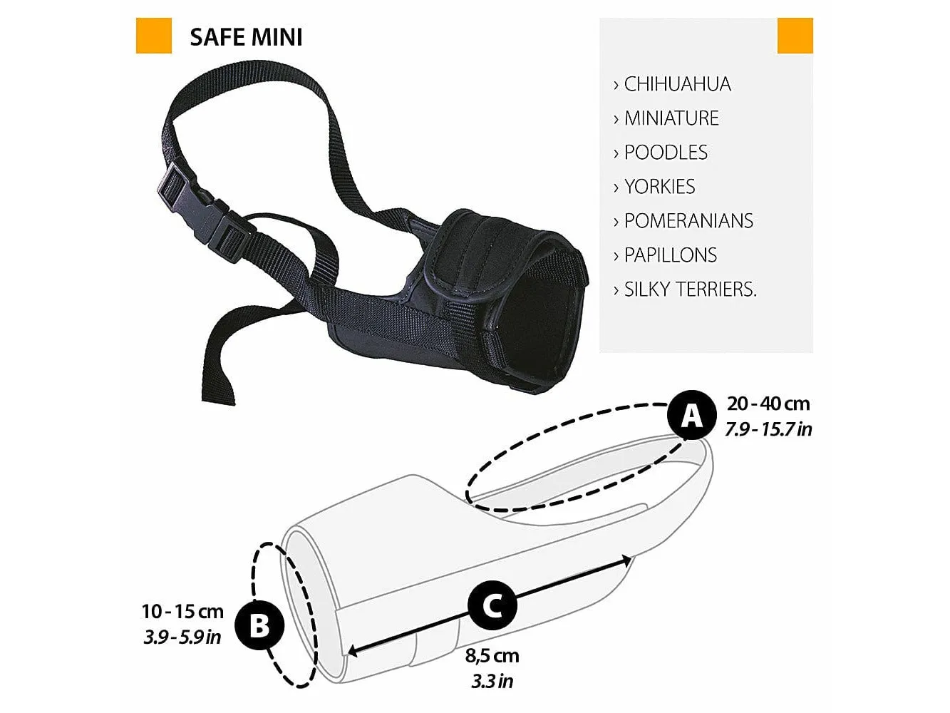 Safe Small Black Muzzle