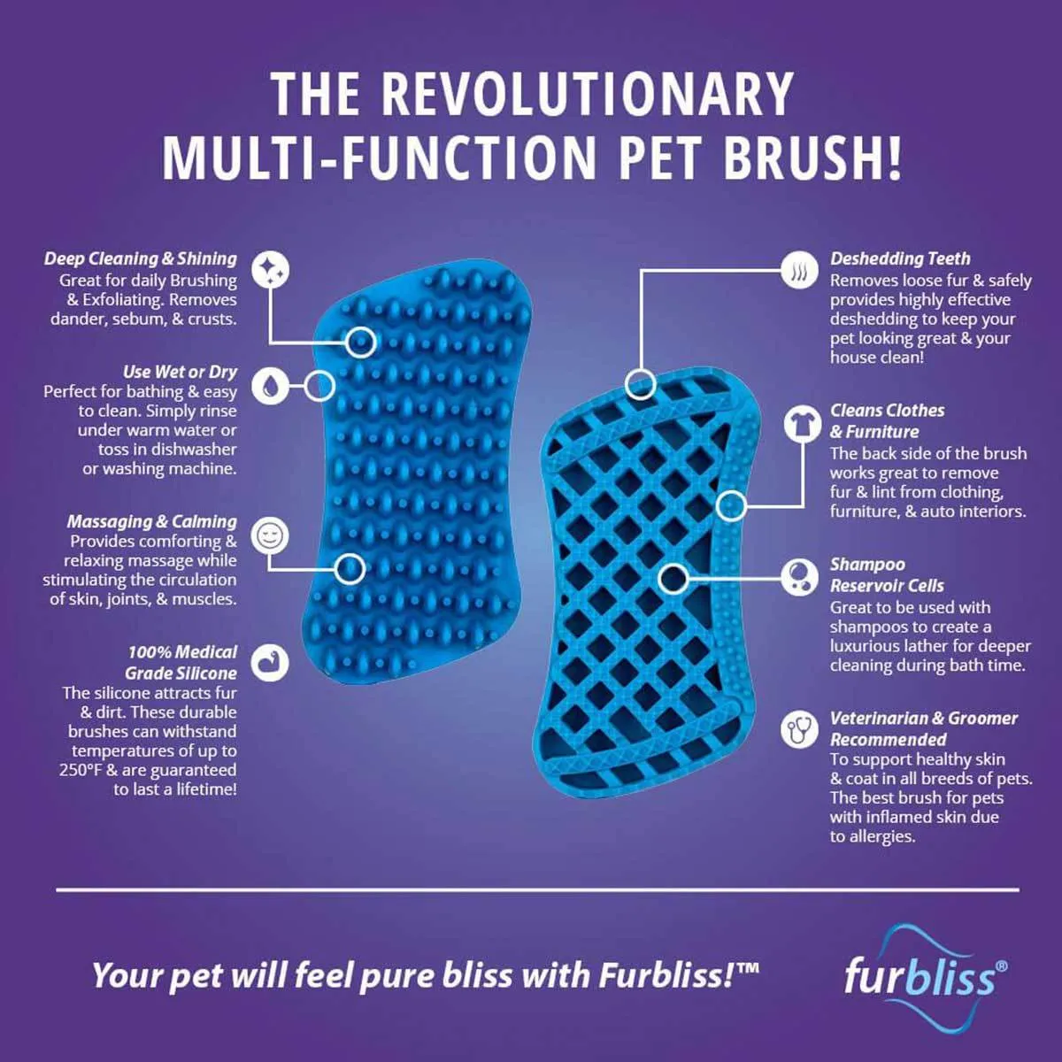 Short Hair Brush for Medium to Large Dogs