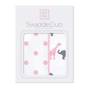 SwaddleDuo - Circus Fun, Pink