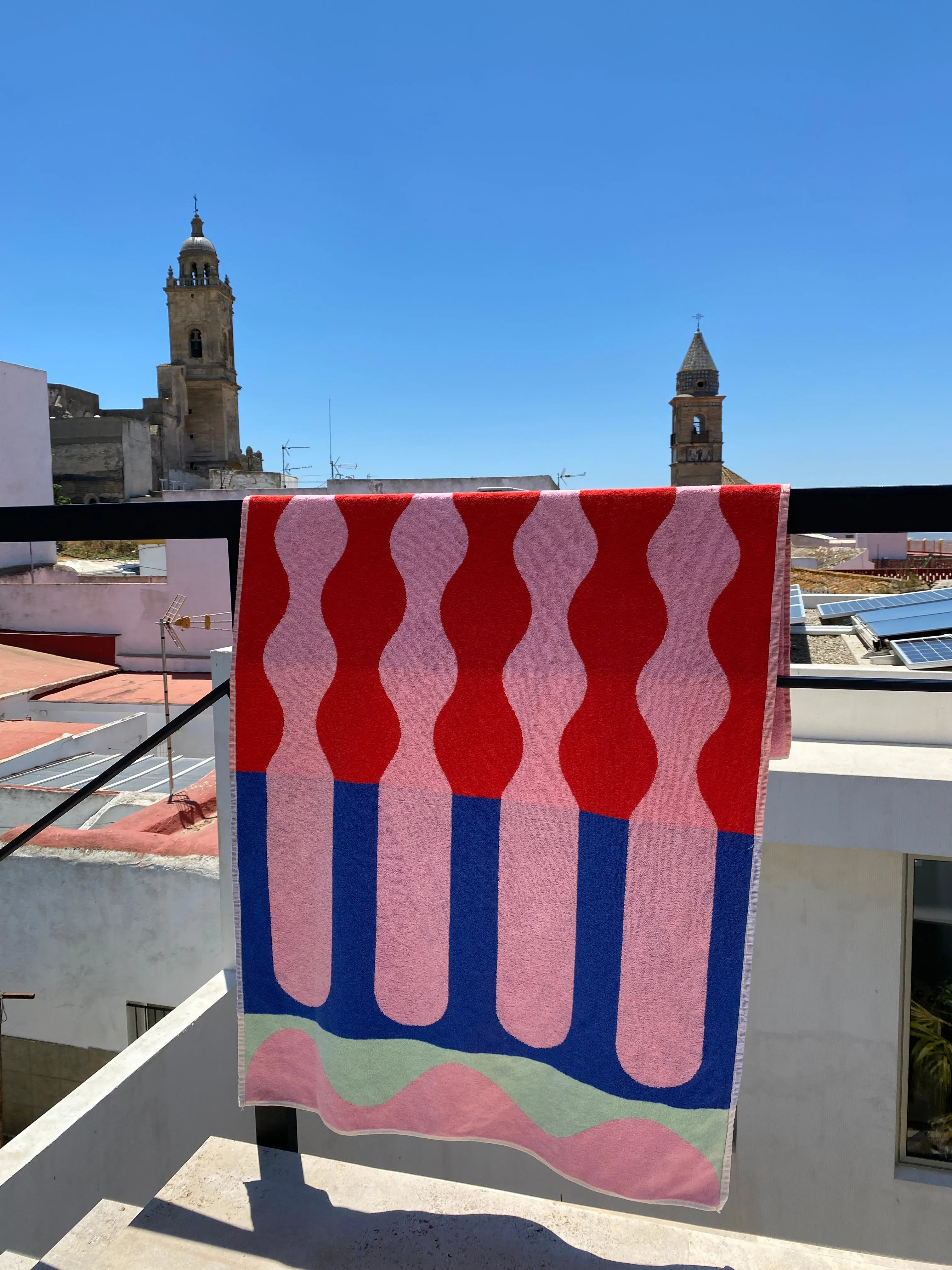 Terry Beach Towel "Santa Monica" XL Frotte by Sophie Probst