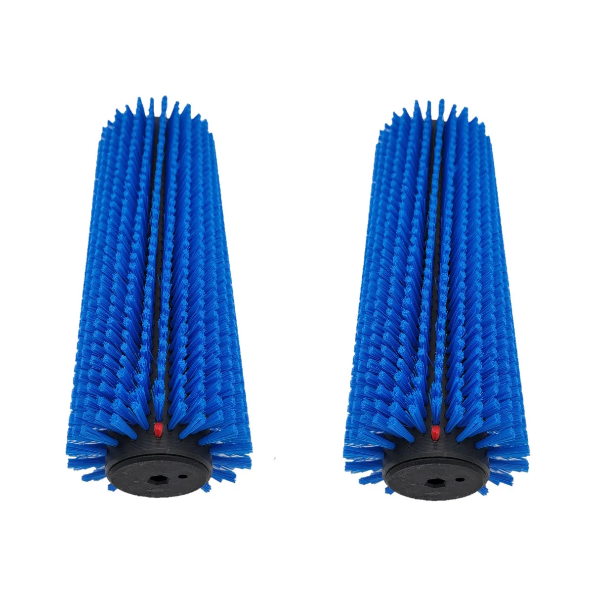 Tornado® 13" Blue Stiff Bristle Heavy Duty Floor Scrubbing Brushes (#93122.1) for the 'Vortex 13' CRB Scrubber - Pack of 2