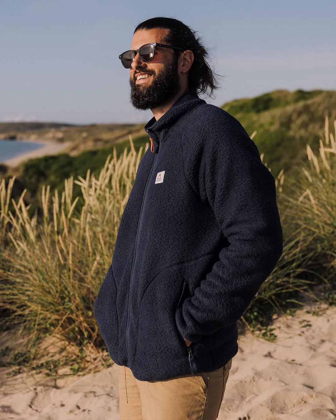 Tripper Full Zip Sherpa Fleece - Navy