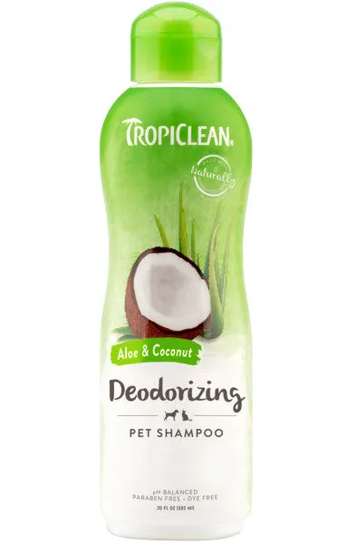 TropiClean Aloe & Coconut Deodorizing Shampoo for Pets