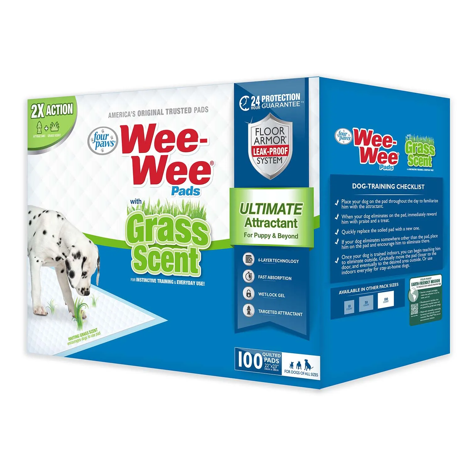 Wee-Wee Ultimate Attractant Dog Pee Pads with Grass Scent