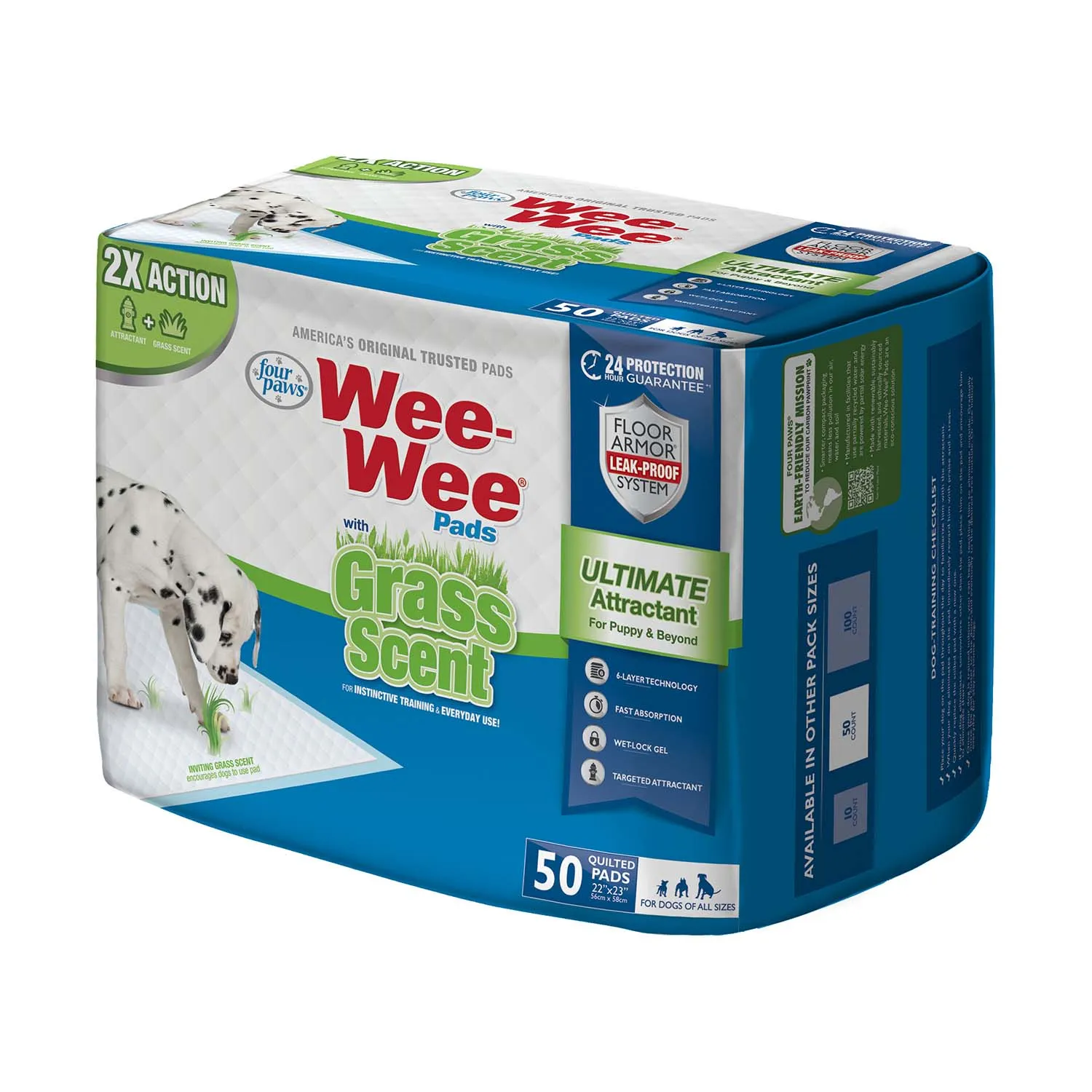 Wee-Wee Ultimate Attractant Dog Pee Pads with Grass Scent