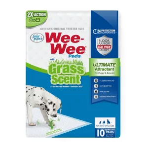 Wee-Wee Ultimate Attractant Dog Pee Pads with Grass Scent