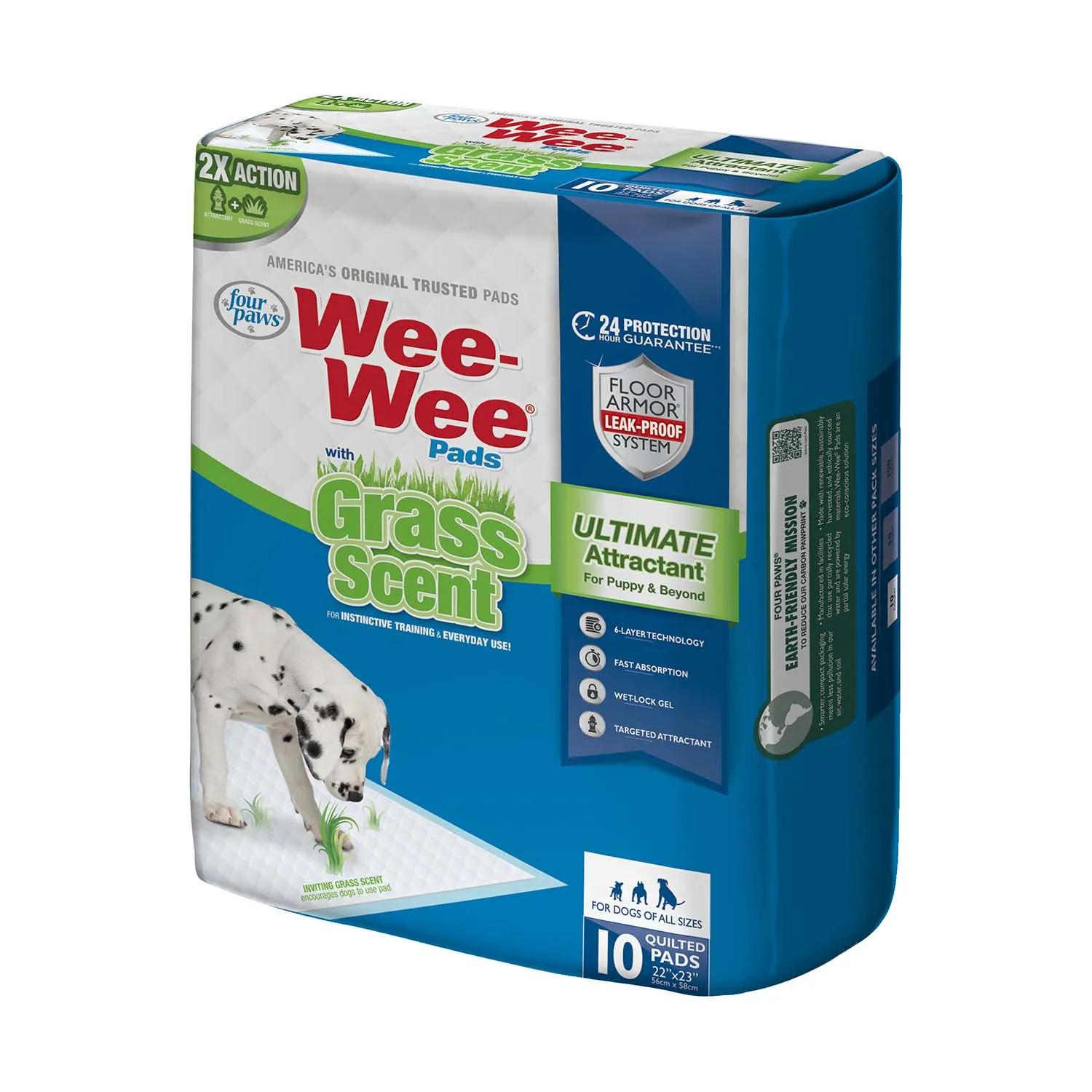 Wee-Wee Ultimate Attractant Dog Pee Pads with Grass Scent