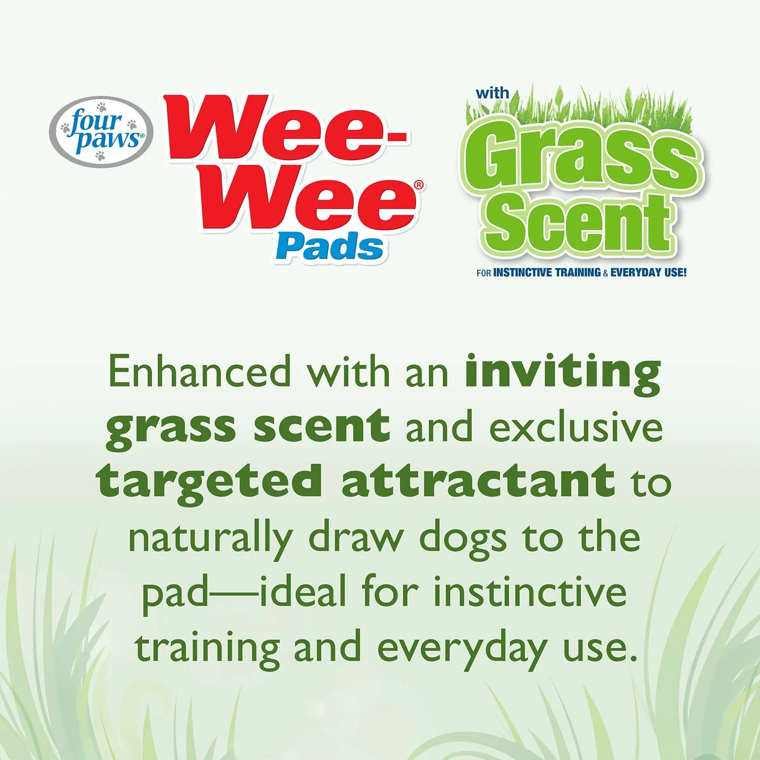 Wee-Wee Ultimate Attractant Dog Pee Pads with Grass Scent