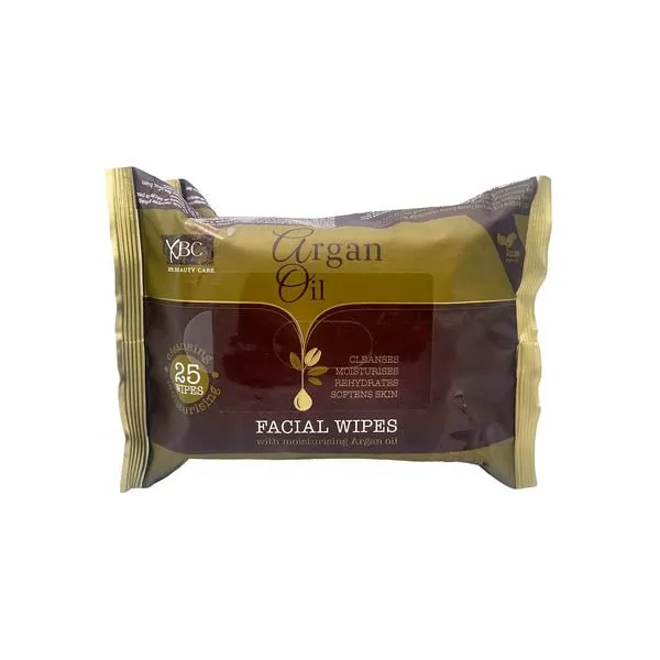 Xbc Argan Oil Facial Wipes 25s Twin Pack